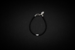 Onyx Süsswasserperlen-Armband Silber 925
